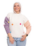 Lavender*Tan Flower Pullover - Khotwh